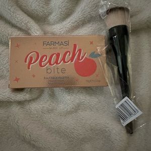 Farmasi peach palette plus brush